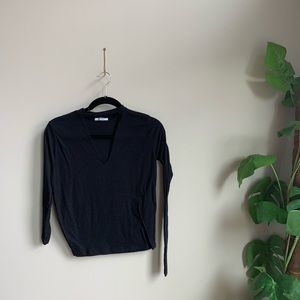 Zara Cut Out Long Sleeve Tee